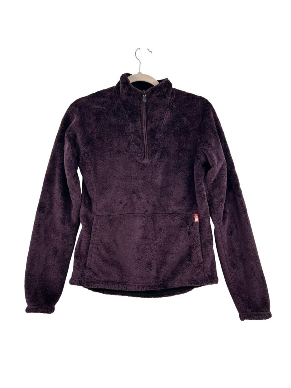 The North Face Sweater Womens S Purple Fleece Quarter Zip Pullover Pouch Soft